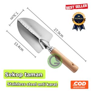 alat berkebun sekop stainless steel anti karat