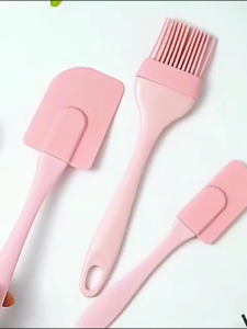 3PCS/Set Silicone Cream Shovel+Oil Brush+Spare Spatula Detachable Bread Cake Butter Spatula Mixer