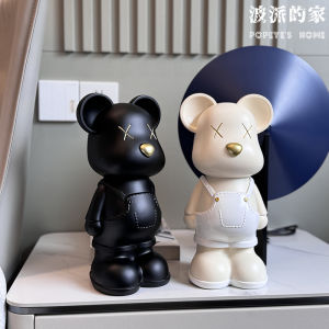 Hộp Đựng Tiền Hình Gấu Bạo Lực Trang Trí Phòng Khách TV Tủ Đồ Trang Trí Để Bàn Cửa Hàng Hộp Đựng Tiền Có Thể Rút Được