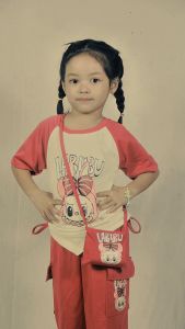 Setelan Anak Perempuan Usia 3-10 Tahun: Setelan Labubu Viral