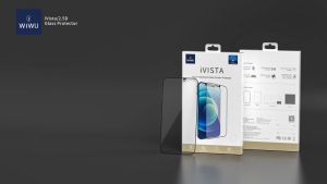 Dán kính cường lực màn hình chống vỡ cạnh cho iPhone X Xs Max 11 12 13 14 Pro Max 14 Plus hiệu Wiwu iVista Super Hardness - Vát cạnh 2.5D thiết kế siêu mỏng chống va đập độ cứng 9H