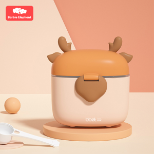 Bbet Portable Milk Powder Container with Spoon Sealed Moisture-proof Compartment Storage Tank Supplementary Food Large-capacity Baby Box