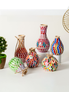 Teachers Day Mosaic DIY Handmade Flower Tree Bottle Material Kit Creative Educational Toys for Children Parent-Child Activity