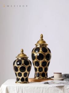 American style minimalist ceramic jars decorative vessels decorative samples room decorations Italian retro interior home de hot