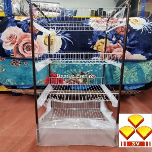 3V RAK PINGGAN / MANGKUK / CAWAN / PERIUK / BELANGA PENUH BESAR LEBAR & TINGGI BESI TAHAN LASAK TAHAN KARAT
