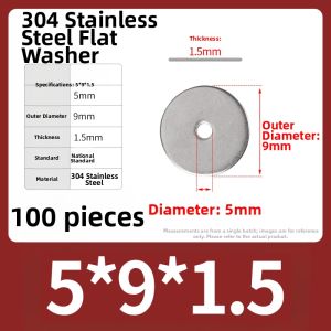 BAIRUITE | Thickened Flat Stainless Steel Washers