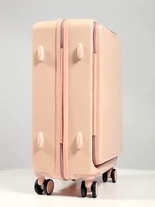 TZJM Luggage Case 20 Inch Portable Boarding Luggage Case Front Open Cover Carrying Case Suitcase ABS+PC Material Travel Luggage 旅行箱 行李箱