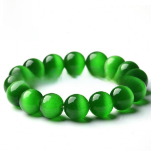 Vòng Tay Ngọc Mắt Mèo Màu Xanh Lá Cây Sâu 8m Cho Nữ Vòng Tay Ngọc Trai Đơn Màu Xanh Lá Cây Quả Vòng Tay Ngọc Trai Mắt Mèo Nhiều Màu