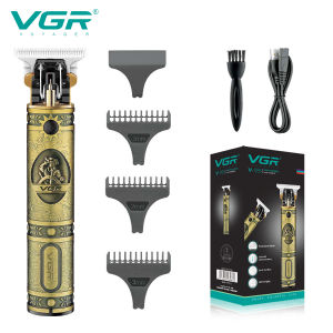 VGR 085 Hair Clipper Professional Rechargeable Personal Care Vintage Engraving Scissors T9 Trimmer USB Reduction Barber VGR