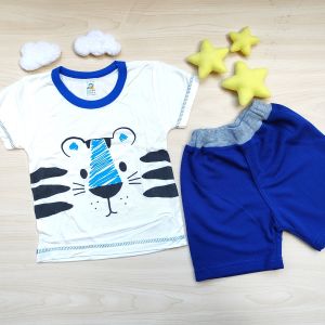 setelan pendek baju lengan pendek bayi 3-12 bulan/pakaian harian bayi karakter murah