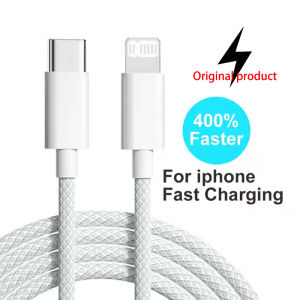 Wholesale 3ft 6ft Braided PD 20W Fast Charger Sync Data Cable 8Pin IOS Charging Cable for iPhone 16 15 14 13 12 11 Pro Max