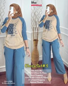 Meo set by Al fashion/ set 2in1 wanita dewasa celana mix kaos