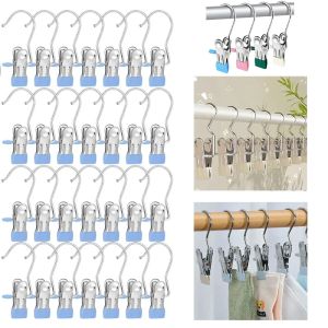 High Quality Laundry Hooks Clothes Pins and Hanging Clips Heavy Duty Clothespins and Hangers Hook Boot Hangers Organizer