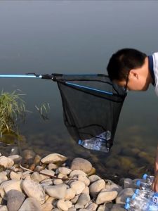 อวนจับปลา ยืดหดพับเก็บได้ มี 4 ขนาด1.5M/1.7M/1.9M/2.1M. สวิงพร้อมด้ามพกพาได้สะดวก สวิงตักปลา อัพเกรดใหม่ เสาอลูมิเนียมอัลลอยด์หนา แข็งแรง