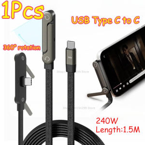 USB Type C Flat Charging Cable Support Cable Stand Cell Phone Holder with Invisible Support Foldable Phone Holder Stand Wire