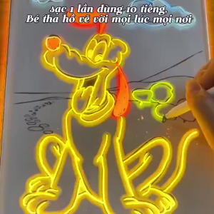 Bảng vẽ hình dạng khuôn LED cho trẻ em bảng vẽ dạ quang cho bé bảnh vẽ phát sáng đèn led trong suốt chữ có đèn dạ quang có thể xóa