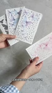 ZEO Butterfly Sticker Accessories: Bright Diamond Tear Stage Face Decoration