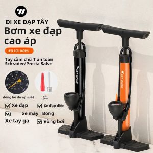 TÂY ĐI XE ĐẠP 160PSI Di Động Thép Bơm Xe Đạp Với Valve Schrader Presta Bơm Hơi Cho MTB Xe Đạp Đường Bộ Xe Bóng Đồ Chơi Phụ Kiện Bơm Hơi