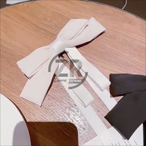 Jepit Rambut Korea Perempuan Dewasa Tusuk Konde Rambut Model Pita Besar Polos Kain Silk Satin AK203 ZIORRA
