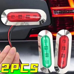 ไฟเตือนสำหรับเรือยอชท์บนเรือ2ชิ้นอุปกรณ์ตกแต่งไฟสัญญาณสำหรับไฟนำทางเรือยอชท์ LED สีแดงและสีเขียวเรือ12-24โวลต์