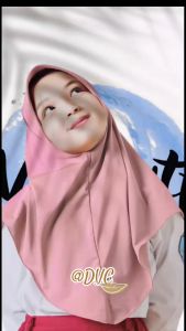 𝐃𝐕𝐂 - Jilbab Instan Anak SHAFA Jersey Pinguin | Kerudung Anak Perempuan Instan Jersey Lembut Nyaman Halus