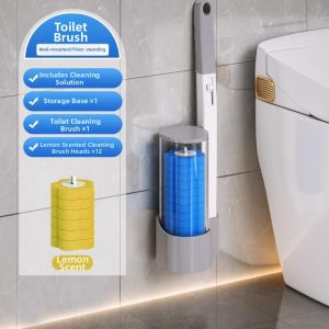 MIVOFIVO | Effortless Wall-Mounted No-Dead-Corner Toilet Brush