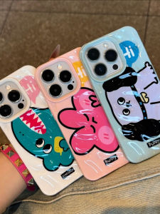 Anti-Slip Soft Shell Phone Case for Apple 15/16promax Horizontal Version Cartoon Protection Simple Design Compatible with Huawei Pura80/70pro Mate70/60