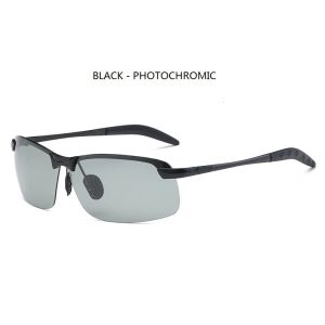 Men Photochromic Polarized Sunglasses Driving Fishing Chameleon Glasses Change Color Sun Glasses Day Night Vision Eyewear