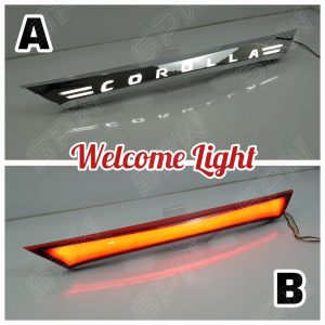 Toyota Corolla Altis 2014-2018 Trunk LED Rear Garnish DRL Daylight Brake Light Boot Rear Center Tail Lamp Tail Light 2014 2015 2016 2017 2018