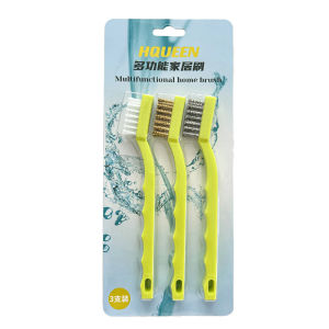 Bàn Chải Nhà Bếp Đa Năng HQUEEN Dụng Cụ Vệ Sinh Nhà Cửa Bằng Nylon Lông Thép Đồng Bàn Chải Nấu Ăn Bền Bỉ Chống Dầu