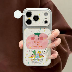 Tomato Pattern Leather Cover For iPhone 17 Pro Max 16 13 15 11 12 14 Cute Shockproof Bumper Protective Soft Fundas Cover﻿
