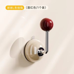 Morotel Bathroom Entrance Hat Storage Suction Hook Door Back Side Coat Rack Bedroom Closet Korean Style Fresh Trend Home Cleaning Tool