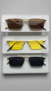 Chic Womens Rectangular Metal Fashion Glasses for Daily Wear,Commuting Vacations & College Parties