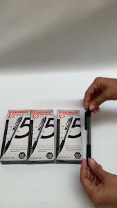 Klik-Beli (PAKET ISI 3 PCS) Ballpoint Pen V5 Snowman Bolpen Pulpen Tinta Ink Semi Gel 0.7 mm Bolpoin Pena