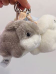 Mimi Rabbit Keychain Plush Toy Cute Rabbit Doll Bag Charm Gift Realistic Rabbit Key Holder Polyester Fiber Universal Gender