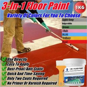GDRAGON 3 In 1 Epoxy Floor Paint Epoxy Flooring Paint Epoxy Flooring Paint Set Epoxy Paint For Flooring Floor Paint Epoxy Wear-Resistant Epoxy Floor Paint For Cement Floor Color Change Garage Floor Paint