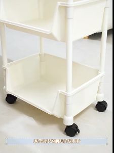 ชั้นวางของอเนกประสงค์ 3-4ชั้น (A001-02) มีล้อเลื่อน ชั้นวางของพลาสติก มีตะขอแขวน ชั้นวางหนังสือ