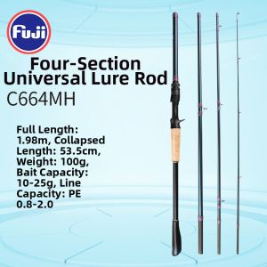 fishingfans | Portable Versatile Fishing Lure Rod 4 Sections