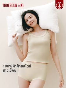 THREEGUN | Áo Thun Không Tay Vai Rộng Cảm Giác Mát Lạnh