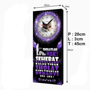 jam dinding motivasi islami kata kata islami dekorasi rumah aksesoris minimalis