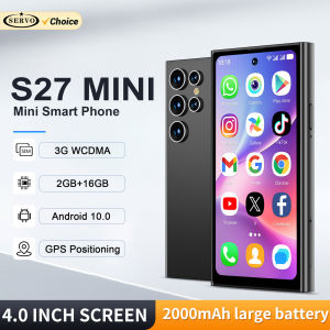 SERVO S27 Mini 3G WCDMA Smart Phone Dual SIM Standby Android System 16GB ROM Google Play WiFi Hotspot 4.0" Small Tiny Smartphone
