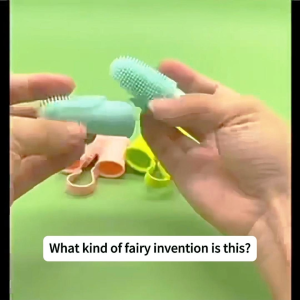 AiPet  1pcs Pet Toothbrush Transparent Silicone Soft Finger Toothbrush Dog Teeth Cleaning Dog Care Finger Cover Pet Finger Brush For Teeth Cleaning Pet toothbrush