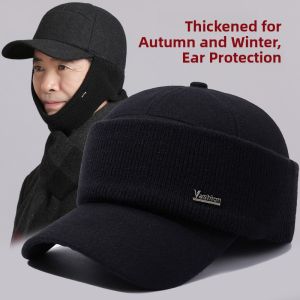 JIFANPAUL | Warm Winter Hat for Seniors and Men Thickened Cap with Ear Protection