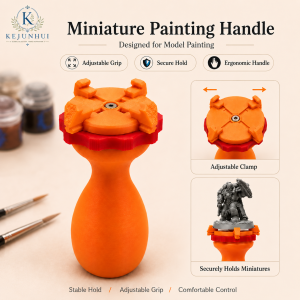 other | 40k D&D Orange Miniature Painting Handle Adjustable Grip Holder for 20-50mm Bases Model Figure Painting Tool for Hobbyists
