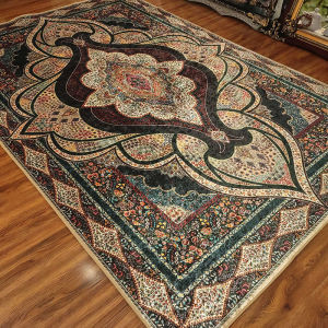 Large Area Persian Carpet Living Room Tea Table Mat Bedroom Anti-Slip European Style Full Coverage Home Decorative Rug