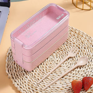 ชามข้าวฟางข้าวสาลีความจุขนาดใหญ่แบบพกพาพร้อมการออกแบบการ์ตูนซิลิโคนซักรีดอิสระล้างง่ายสไตล์ญี่ปุ่น