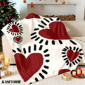 Beast Kingdom | Illustration Love Winter Summer Flannel Blanket Throw Fleece Soft Fuzzy Plush Cozy Fleece Blankets for Sofa Ideal Gifts