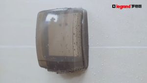 Heeman4u Legrand  Switch Socket Panel IP55 Black  Transparent Plastic Socket Weatherproof Box Bathroom /Toilet/ Outdoor Single/Double Cover.Switch Socket Panel IP55 soket plastik telus peti cuaca bilik mandi tandas Single/Double Cover开关插座面板IP55透明塑料插座防风雨箱