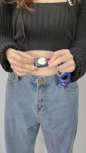 Ikat Pinggang Bunga Daisy Single Cantik Gasper Elastis Tali Pinggang Bunga