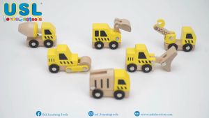 Construction Vehicles 6 pcs - Early Learning & Educational Toys & Pretend Play & Dramatic Play & Role-Play